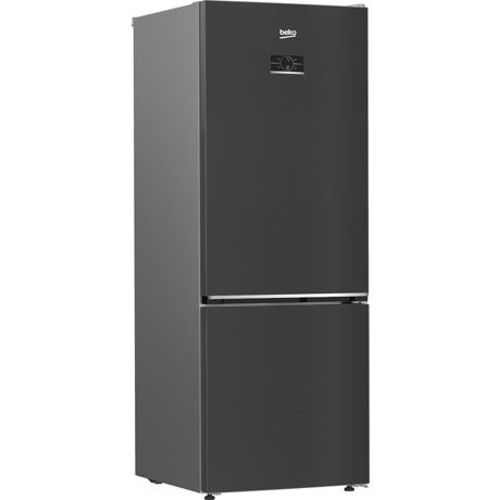 Combina frigorifica Beko B3RCNE564HXBR, HarvestFresh, AeroFLow, 490 L, Clasa E, H 192 cm, Dark Inox