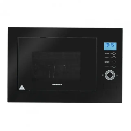 Cuptor cu microunde Heinner HMW-MDBI34CTBK, Incorporabil, Capacitate: 34 L, Control digital, Putere cuptor/grill: 900/1100 W, 5 trepte de putere, 11 Programe, Timer, Negru