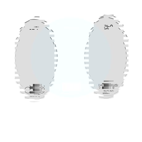 Cantar de bucatarie Tesla KS200W, 5kg, ecran LCD, functie Tara, Sticla, Alb