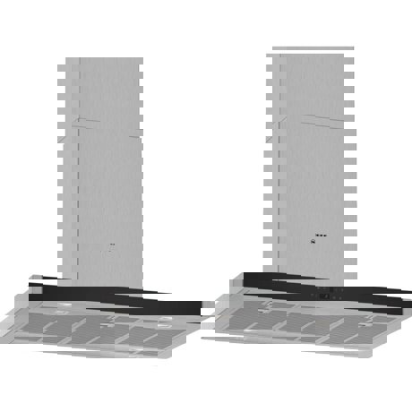 Hota Neff I96BMP5N0, 90 cm, insula, 867 m/h,  3 trepte de putere + Intensiv, Iluminare LED,  SoftLight, DimmLight, filtru de grasime din metal, Inox