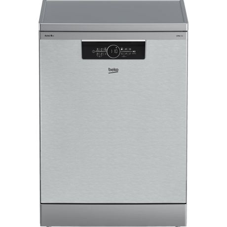 Masina de spalat vase independenta Beko BDFN36641XA, 16 seturi, 11 programe*, HygieneIntense, HomeWhiz, DeepWash, Fast+, HalfLoad, CornerIntense, AutoDose, SelfDry, Motor ProSmart Inverter, Clasa C, 60 cm,  Pearl Inox