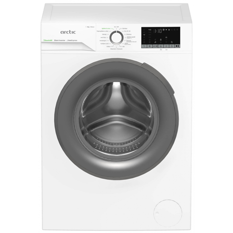 Masina de spalat rufe Arctic APLM2WFSU210411W, 10kg, 1400rpm, Clasa A, Motor Silent Inverter, SAVEINALL, ExtraSteam, Display, Recycled Tub, Alb
