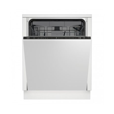 Masina de spalat vase total incorporabila Beko BDIN36530, 15 seturi, 6 programe, AutoDoor Opening, Touch control, Indicator luminos podea, Clasa D, 60 cm