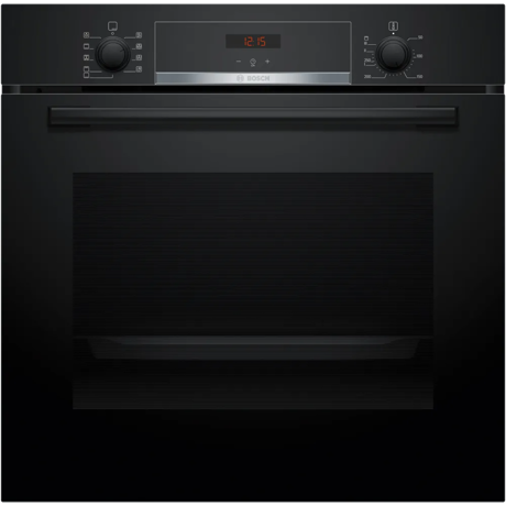 Cuptor incorporabil Bosch HBA534BB3, 71 L, Electric, Multifunctional, Grill, 7 functii, Autocuratare EcoClean + hidrolitica, 3D Hotair, Clasa A+, Negru