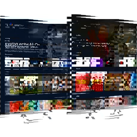 Televizor Smart LED Tesla 55E635SUS, 139 cm, 4K UHD, frameless, silver, Android TV 11, HDR10, Clasa E