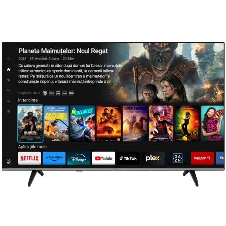 Televizor LED Smart Horizon 55HL7560U/D, 55" D-LED, 4K Ultra HD, DVB-S2/T2/C, CME 400Hz, TiVo, Contrast 1200:1, 300 cd/m2, 1xCI+, 3x HDMI (v2.0), 2x USB(v2.0), 1x OPTICAL, 1x AUX, 1x LAN(RJ45), USB Player (AVI,MKV, H.265/HEVC, JPEG), HDR10, Dolby Vision + Dolby Atmos, DTS HD, Hotel TV Mode (Passive), VESA