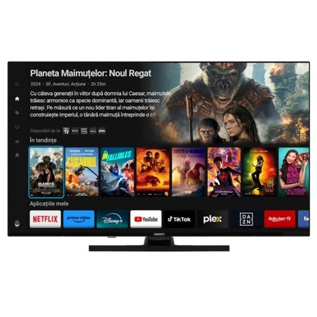 Televizor QLED Smart Horizon 43HQ8560U/D, 43" D-LED, 4K Ultra HD, DVB-S2/T2/C, CME 800Hz, TiVo, Contrast 1200:1, 250 cd/m2, 1xCI+, 3x HDMI (v2.1), 2x USB(v2.0), 1x OPTICAL, 1x AUX, 1x LAN(RJ45), USB Player (AVI,MKV, H.265/HEVC, JPEG), HDR10, Dolby Vision + Dolby Atmos, Hotel TV Mode (Passive), VESA 100 x