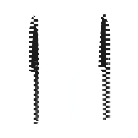 Cutit Santoku Kuro, 16cm, Otel crom, Negru