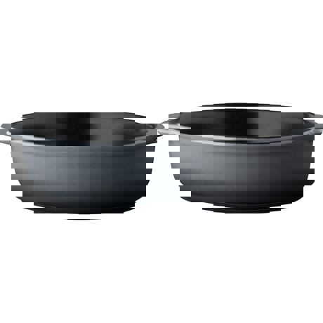 Vas rotund mare de copt, 2.9L, Ceramica, Gri